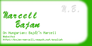 marcell bajan business card